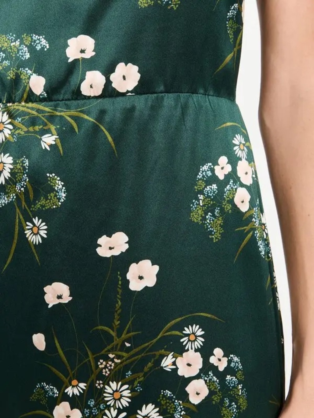Reformation Frankie Silk Maxi Dress in Buena Green Floral - Picture 5 of 12